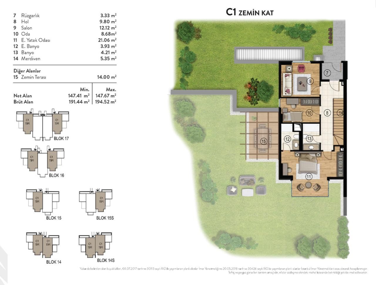 Düşler Vadisi Riva Compound Villa à vendre