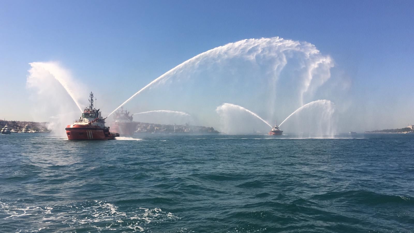 Bosphorus view from a Tarabya terrace
